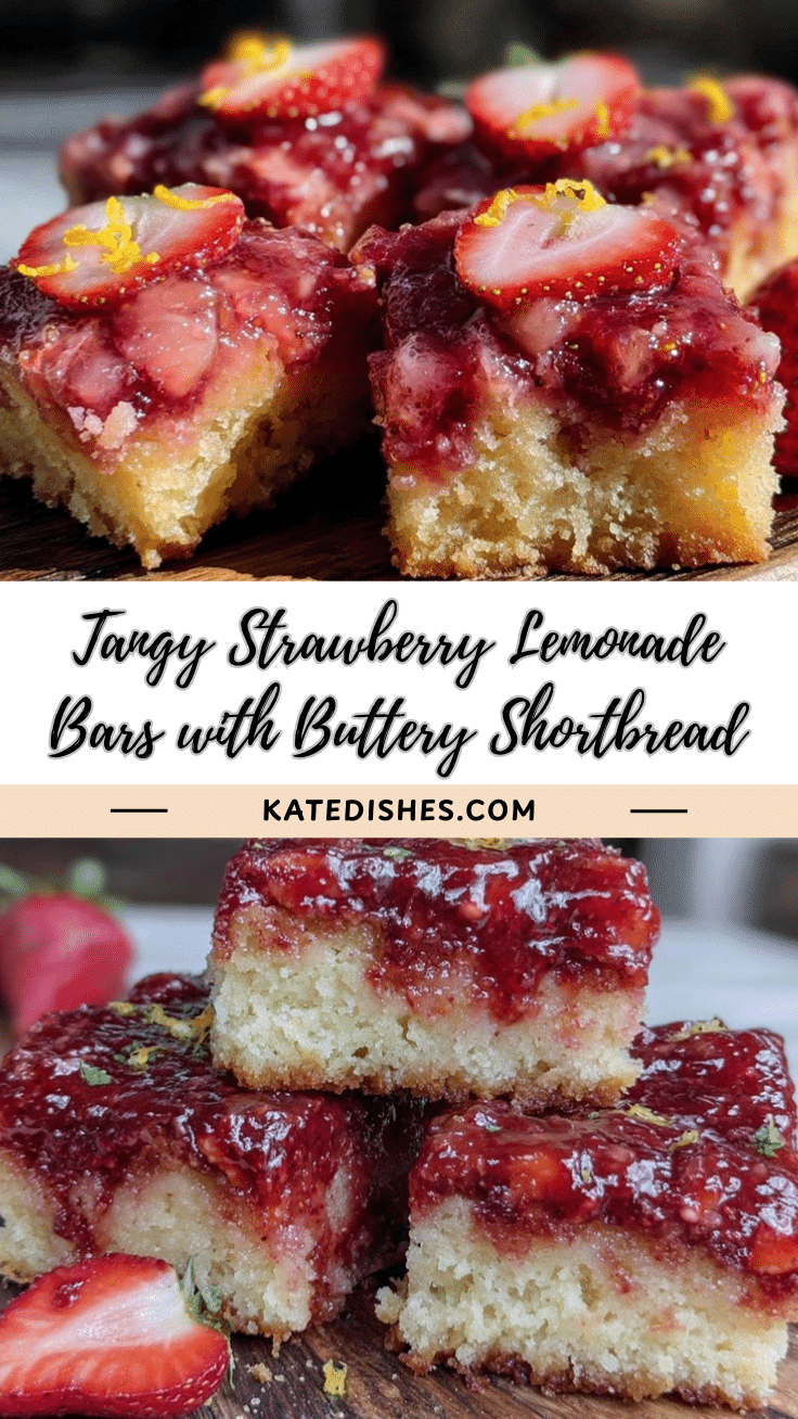 tangy strawberry lemonade bars recipe