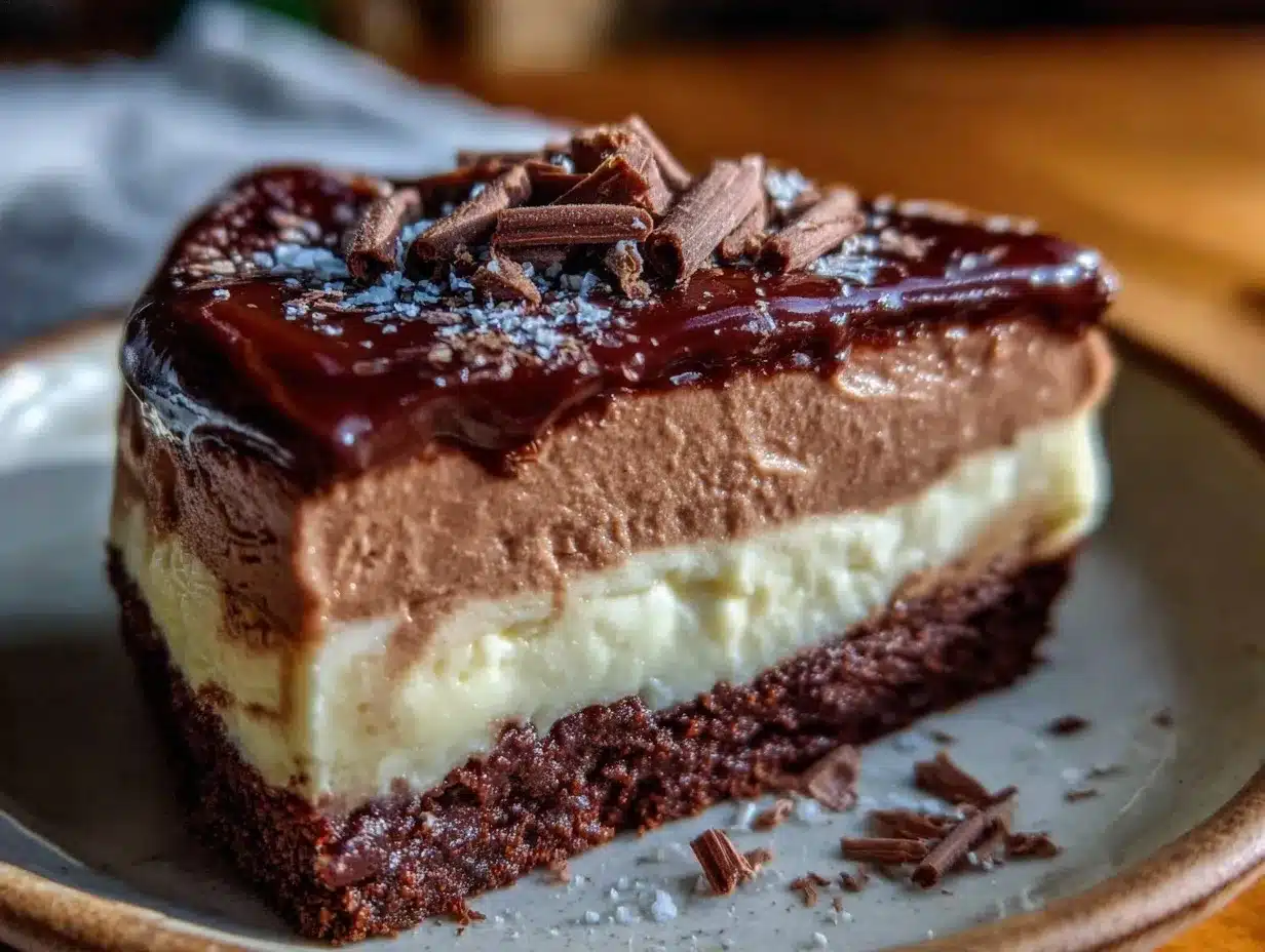 triple chocolate mousse cake preparation steps