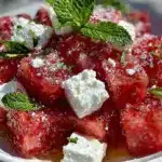 watermelon feta mint salad - featured image