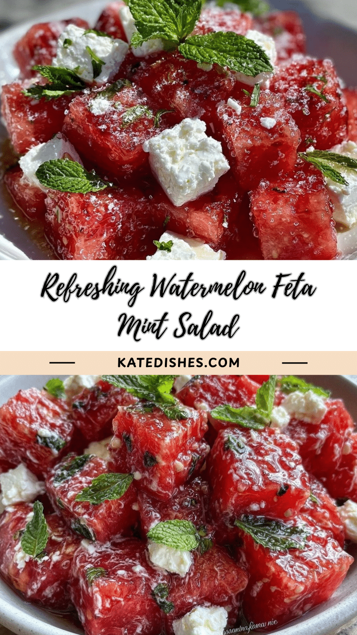 watermelon feta mint salad recipe