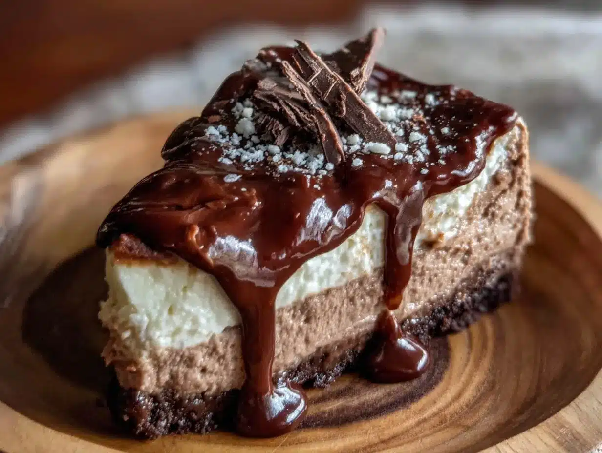 Baileys Irish Cream Chocolate Cheesecake preparation steps