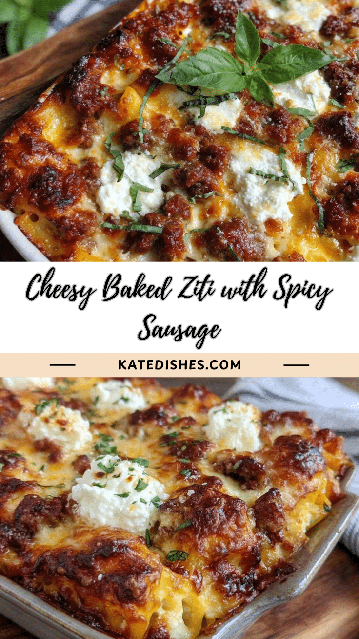 baked ziti with ricotta and italian sausage recipe