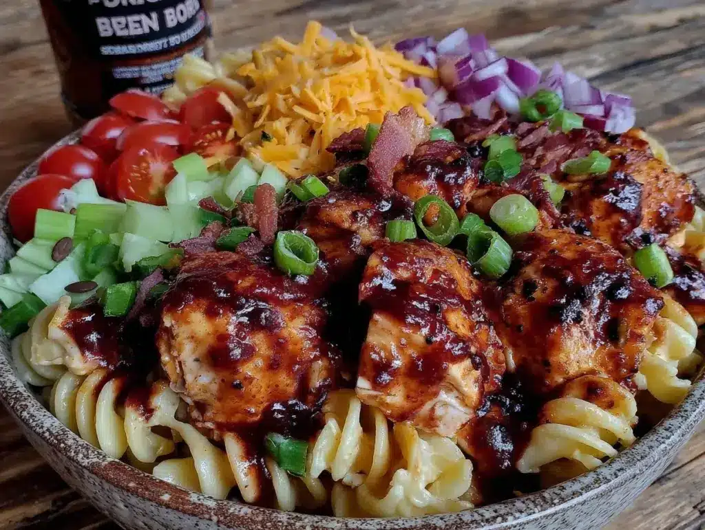 BBQ Ranch Chicken Pasta Salad - featured image