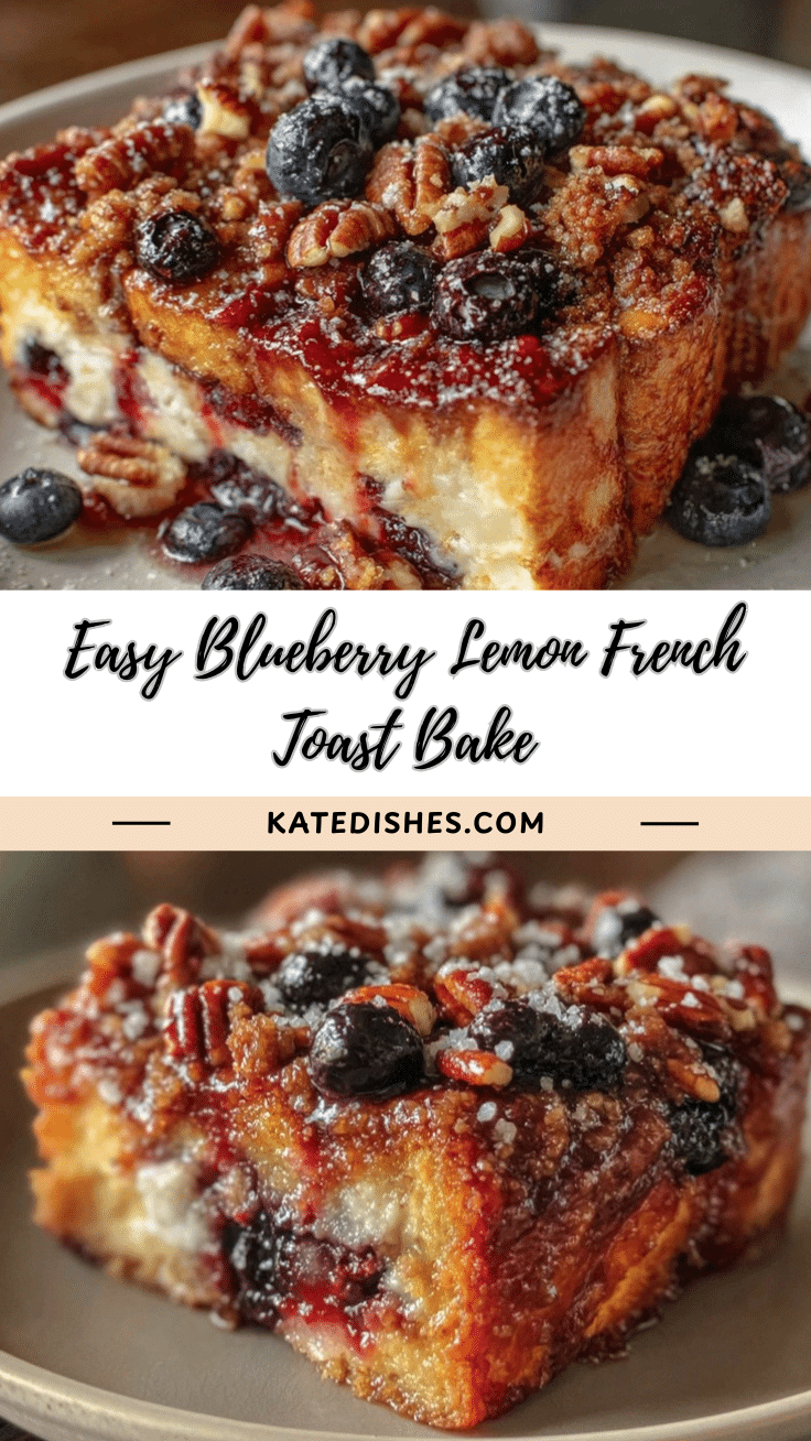 blueberry lemon french toast bake recipe
