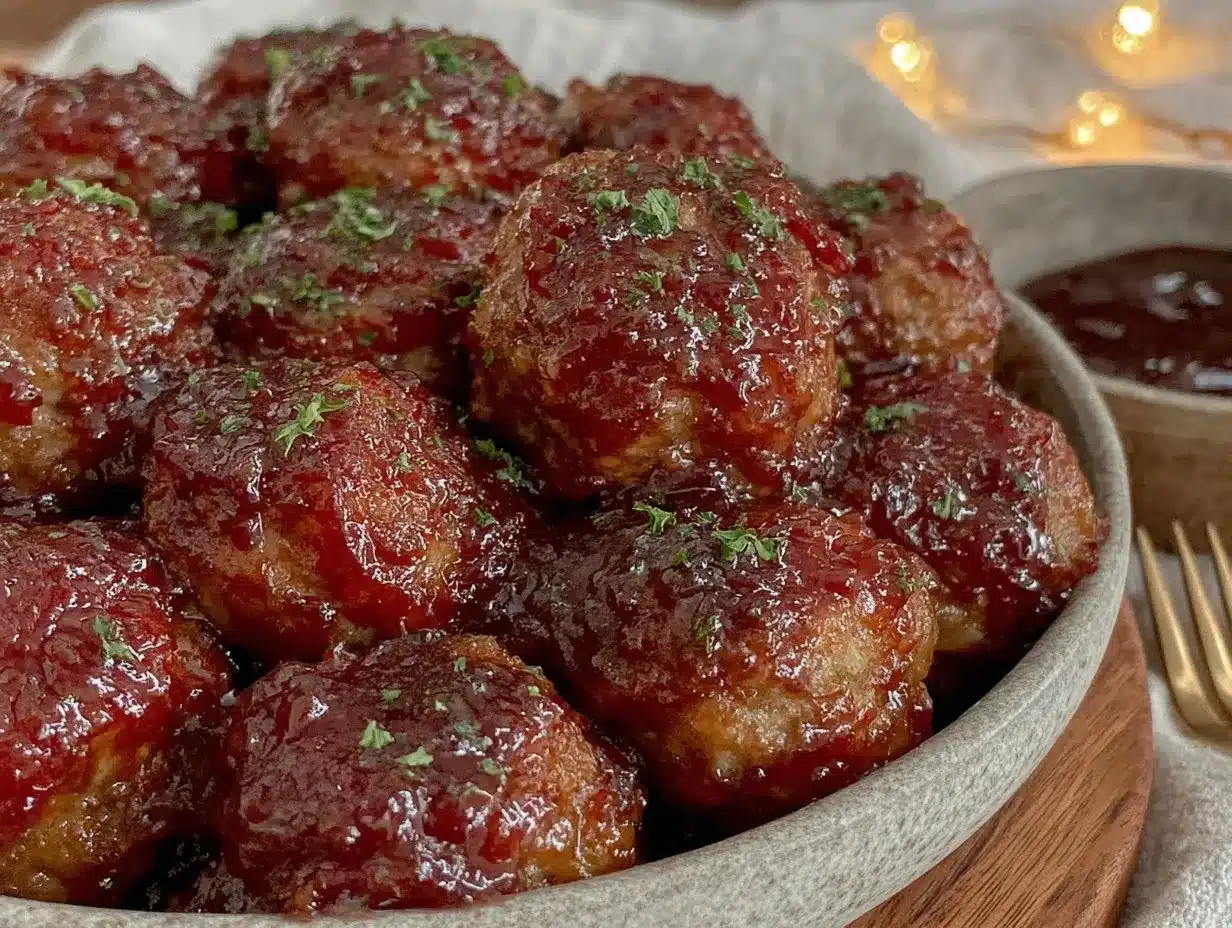 bourbon brown sugar glazed meatballs preparation steps
