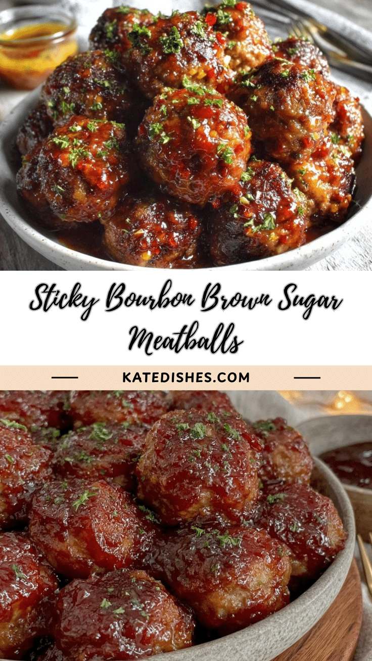 bourbon brown sugar glazed meatballs recipe