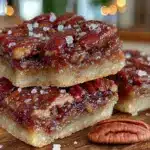 bourbon pecan pie bars - featured image