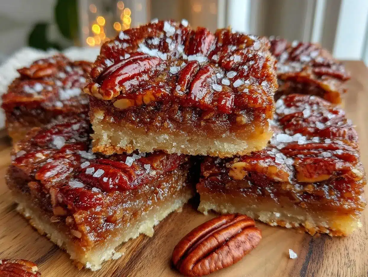 bourbon pecan pie bars preparation steps