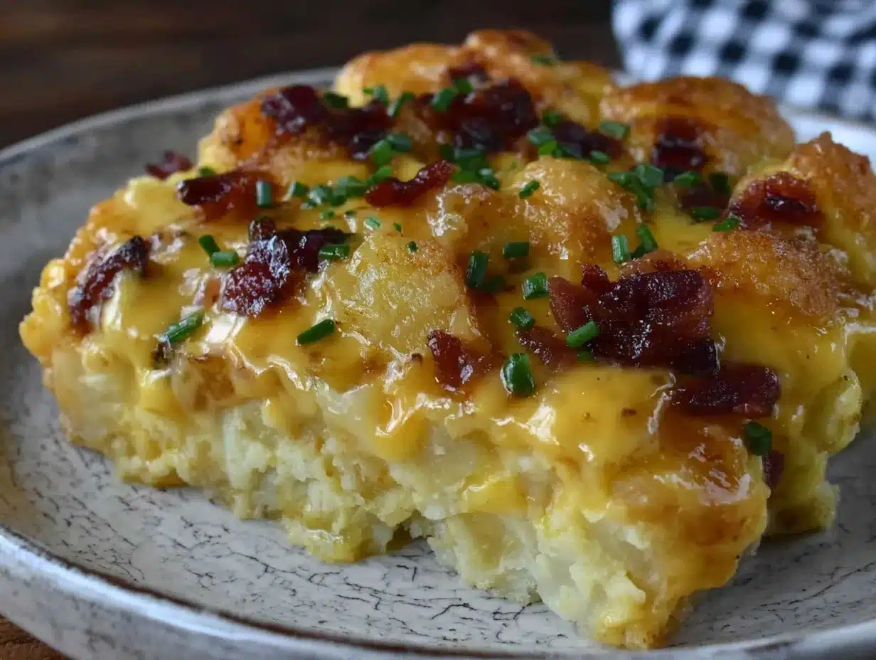 breakfast potato casserole with smoked gouda preparation steps