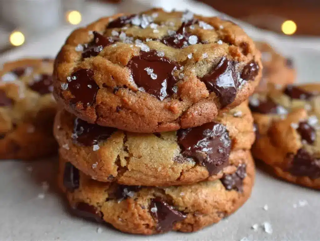 brown butter chocolate chip cookies - featured image