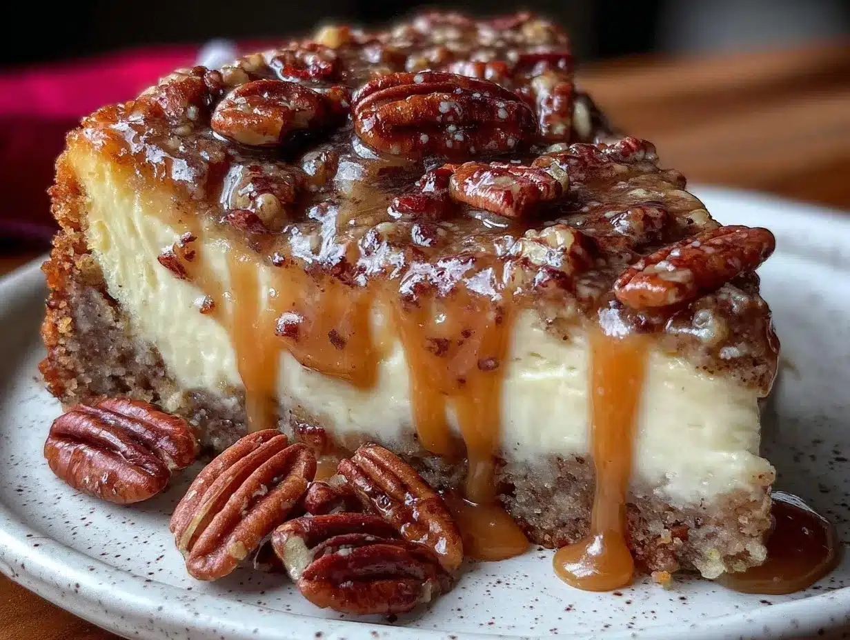 brown butter pecan praline cheesecake preparation steps