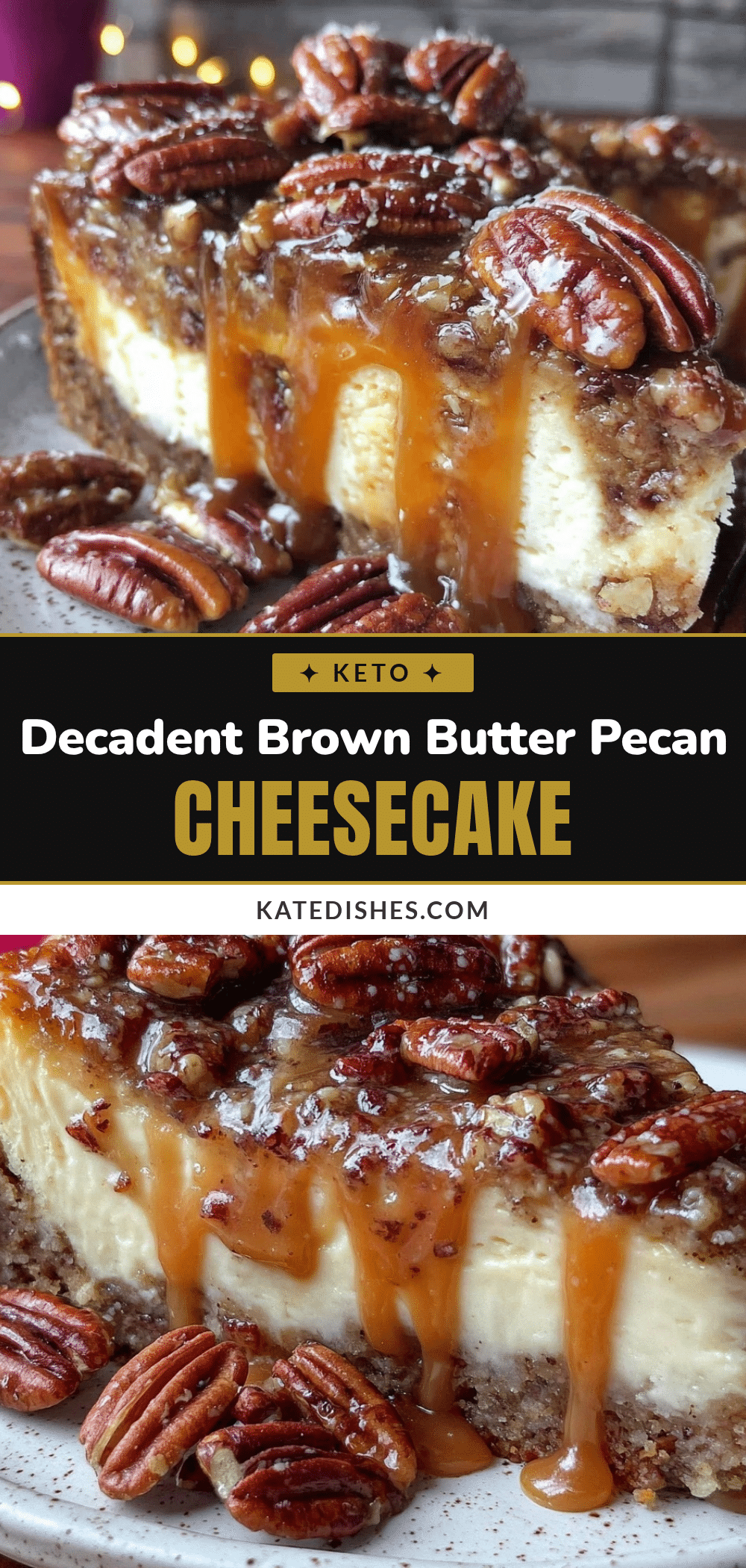 brown butter pecan praline cheesecake recipe