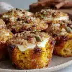 brown butter pumpkin spice muffins - featured image