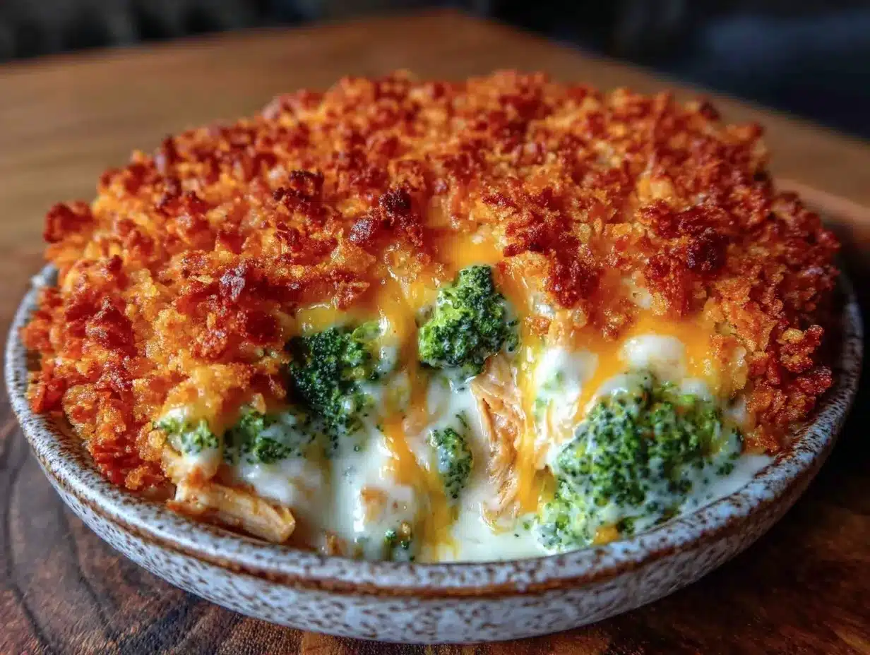 cheesy chicken broccoli rice casserole preparation steps