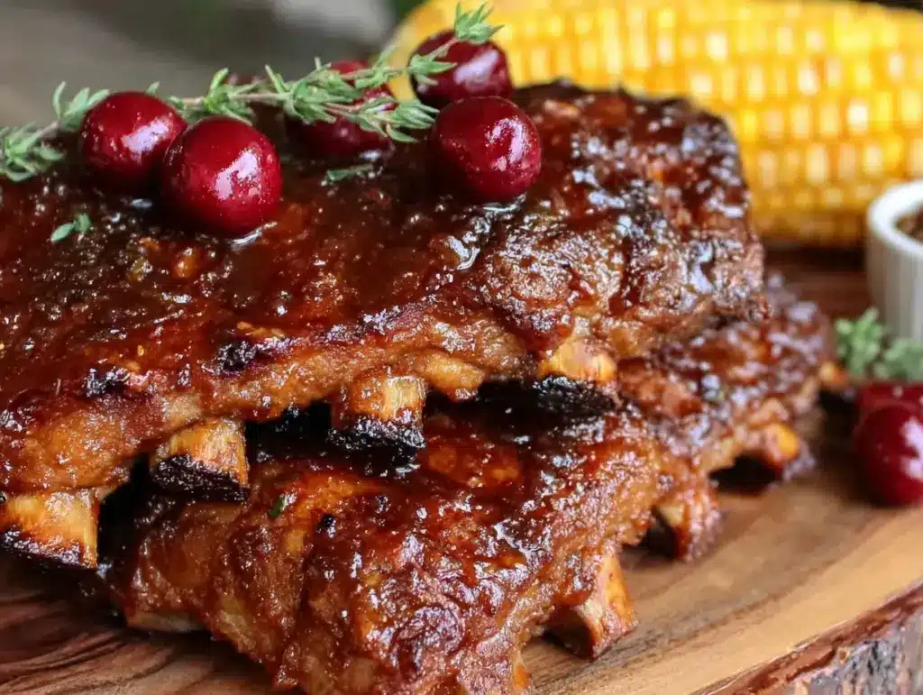 cherry cola bbq ribs - featured image