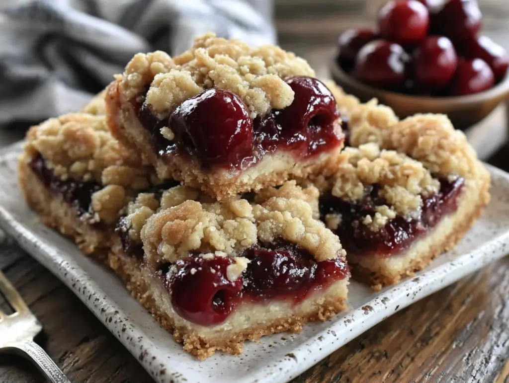cherry pie bars - featured image