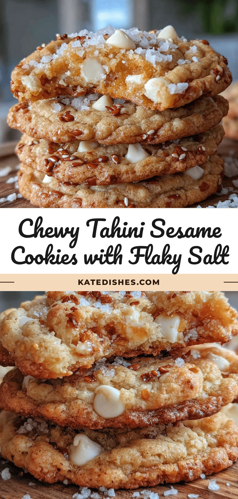chewy tahini sesame cookies recipe