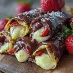 chocolate dipped strawberry diploma rolls - featured image