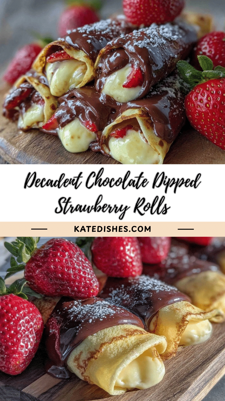 chocolate dipped strawberry diploma rolls recipe