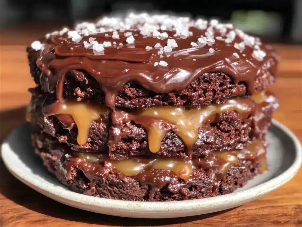 chocolate stout layer cake - featured image