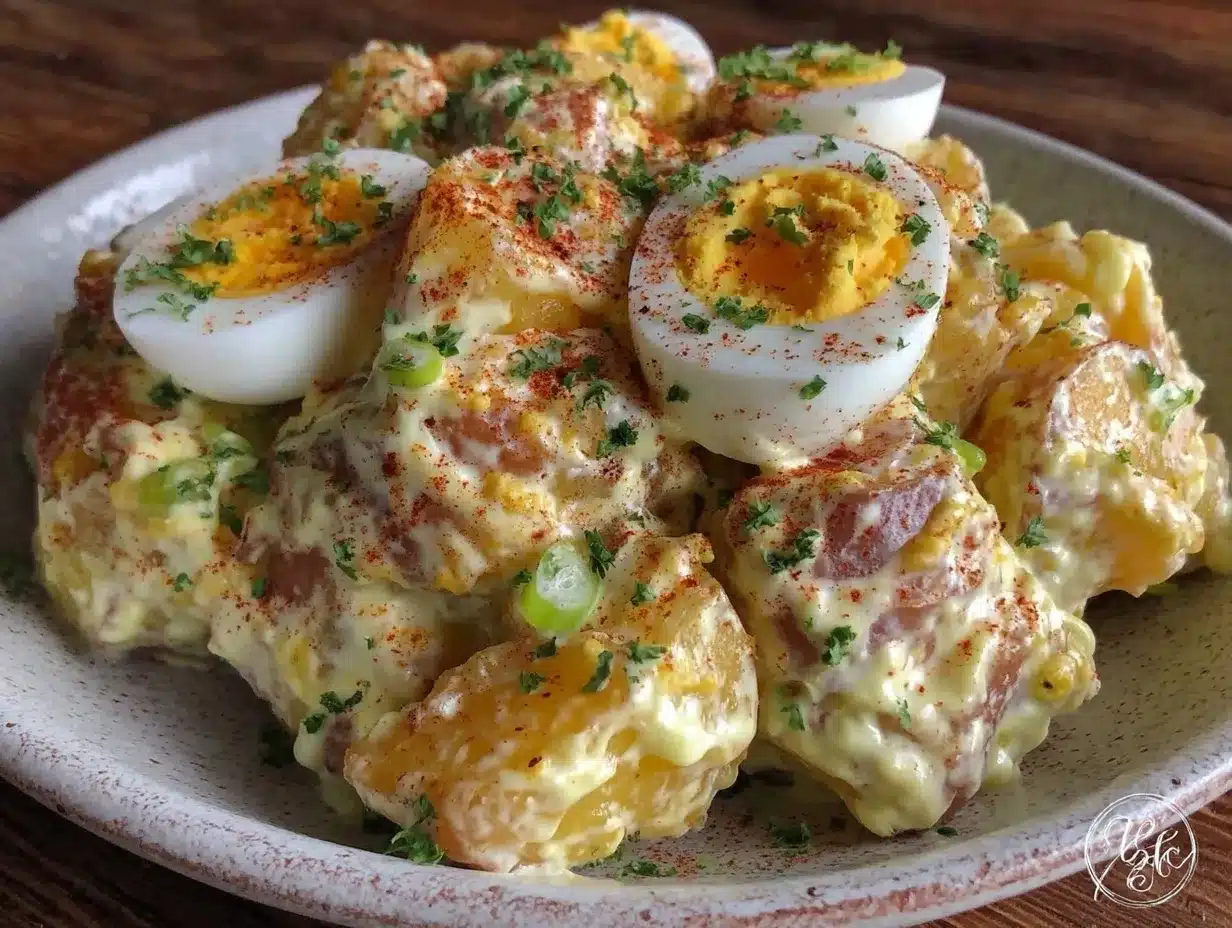 creamy classic Southern potato salad preparation steps