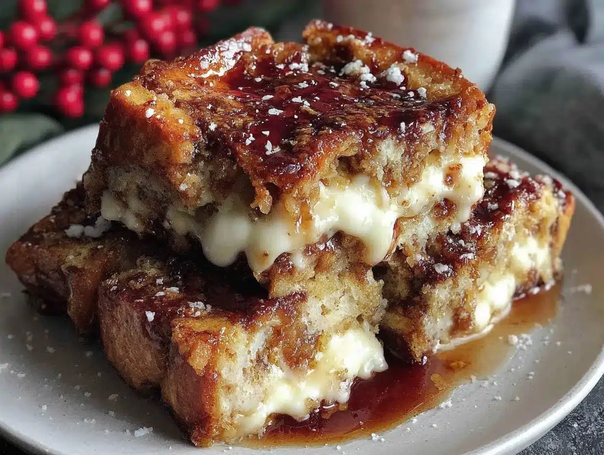 creamy crème brûlée french toast bake preparation steps