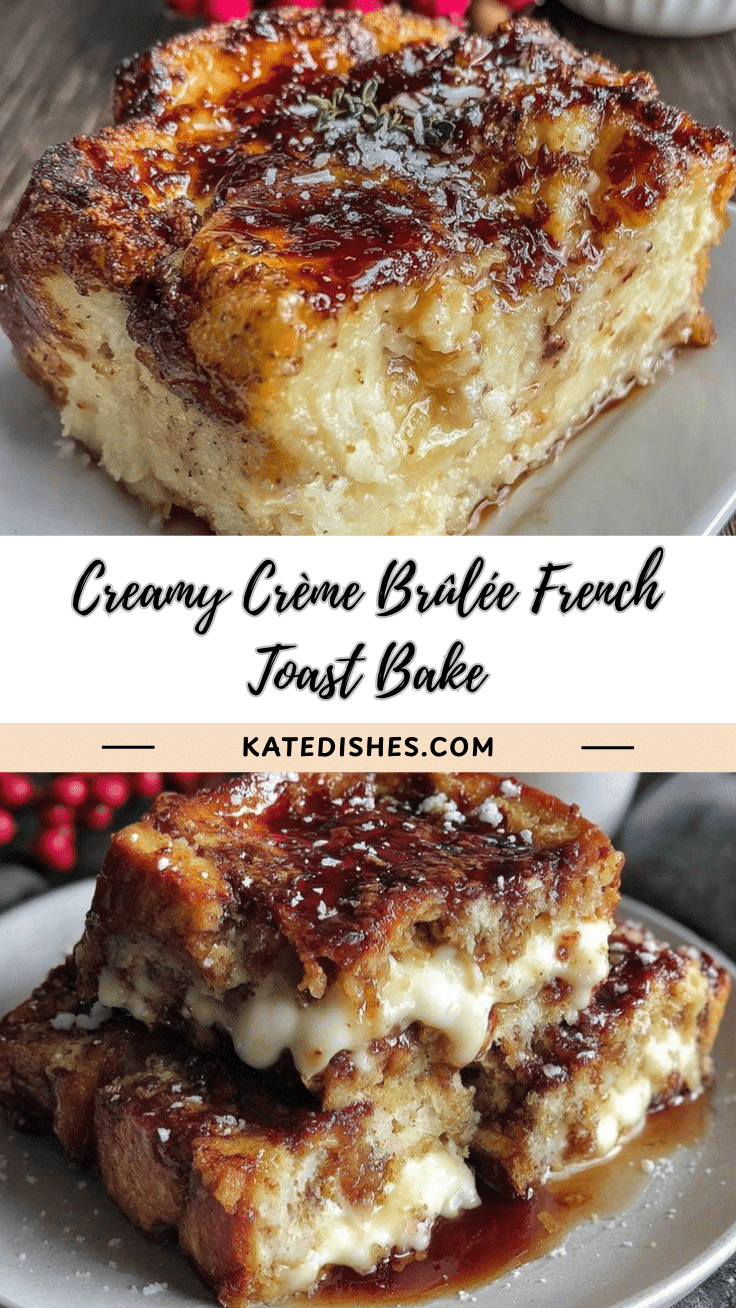 creamy crème brûlée french toast bake recipe