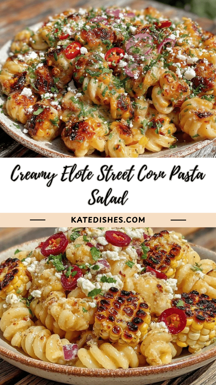 creamy elote street corn pasta salad recipe