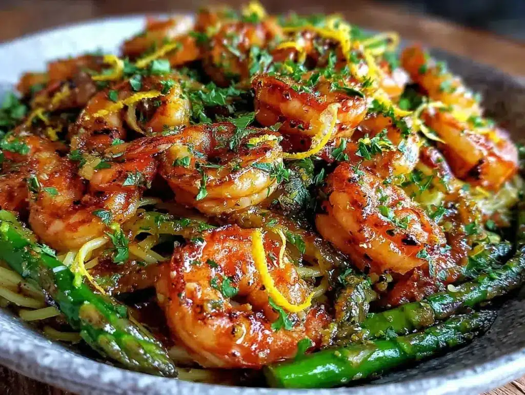 creamy lemon butter shrimp pasta - featured image