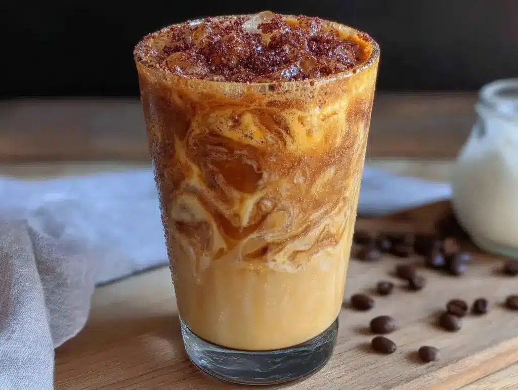 creamy protein coffee smoothie recipe - featured image
