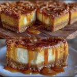 creamy pumpkin cheesecake bars - featured image