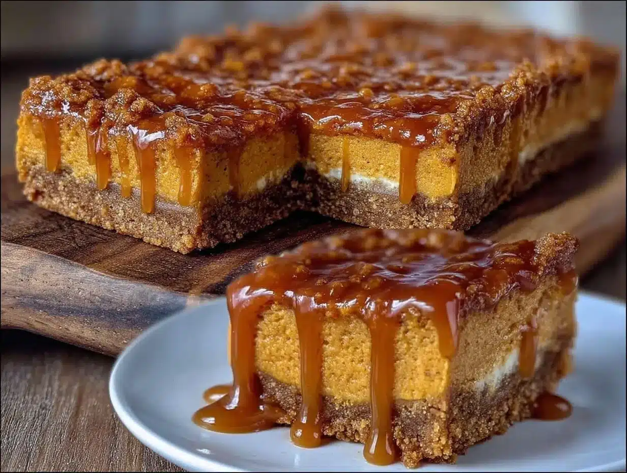 creamy pumpkin cheesecake bars preparation steps