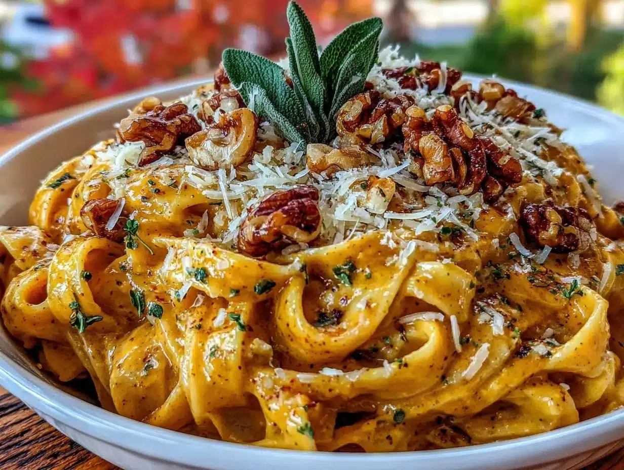creamy pumpkin sage brown butter pasta preparation steps