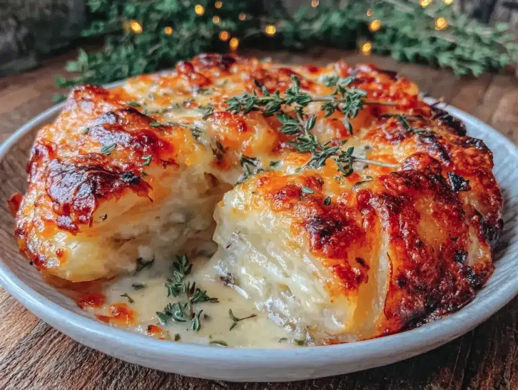 creamy scalloped potatoes - featured image