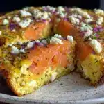 creamy smoked salmon frittata - featured image