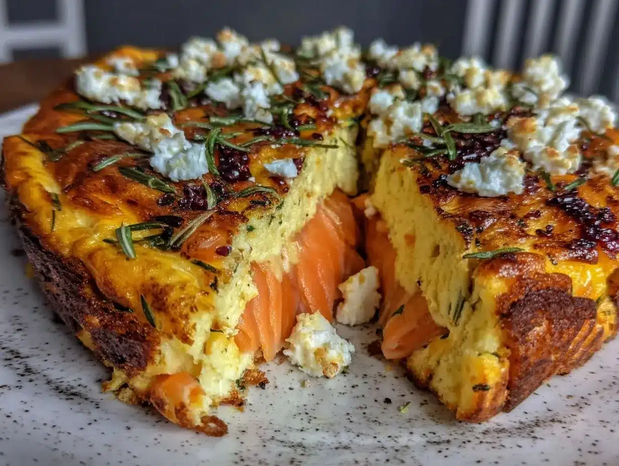 creamy smoked salmon frittata preparation steps