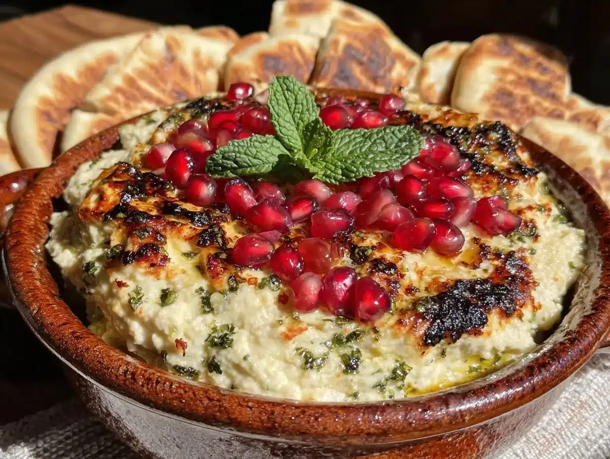 creamy smoky baba ganoush preparation steps