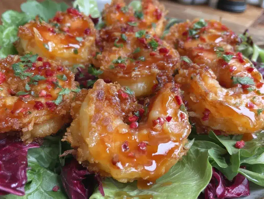 crispy air fryer bang bang shrimp - featured image