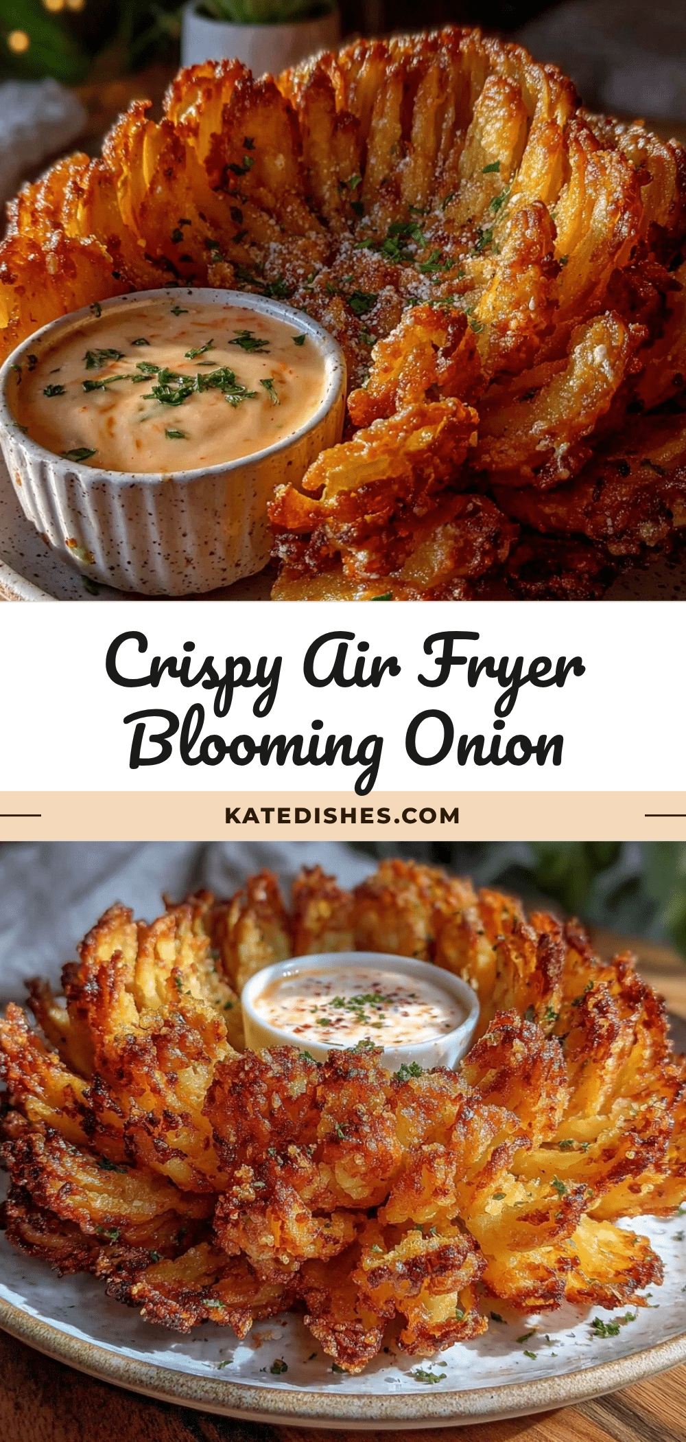 crispy air fryer blooming onion recipe