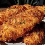 crispy air fryer chicken tenders - featured image