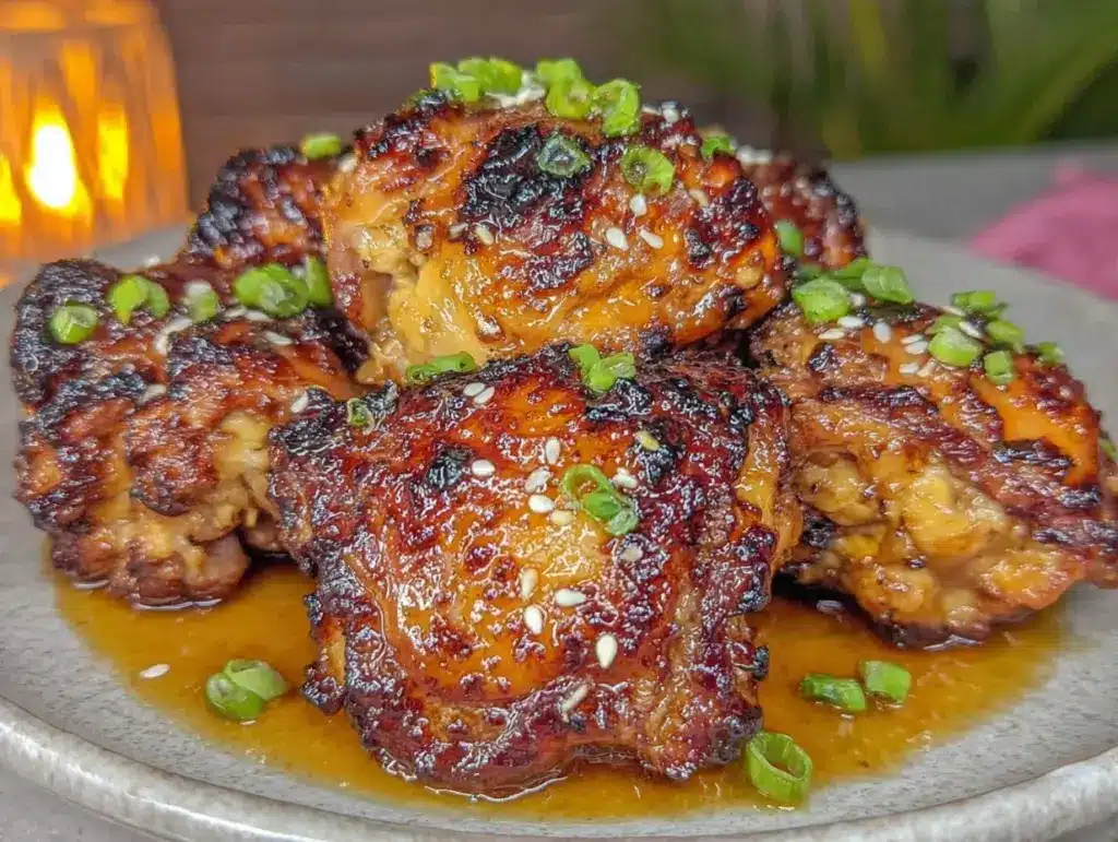 crispy air fryer chicken thighs - featured image