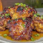 crispy air fryer chicken thighs - featured image