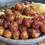 crispy air fryer chickpeas - featured image