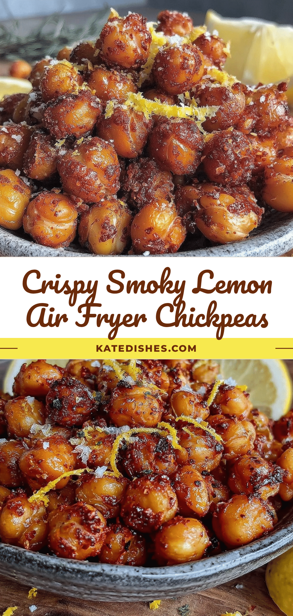 crispy air fryer chickpeas recipe