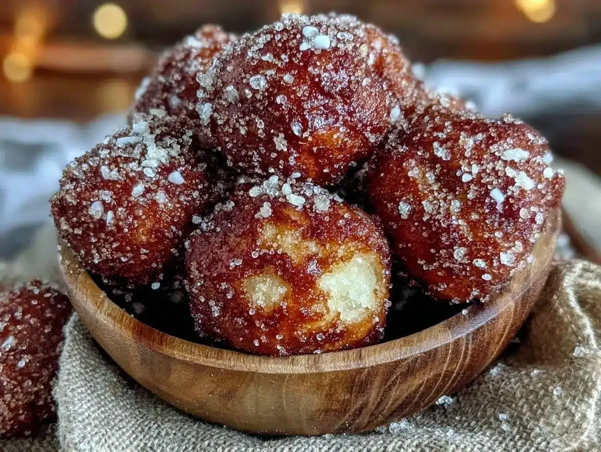 crispy air fryer cinnamon sugar donut holes preparation steps