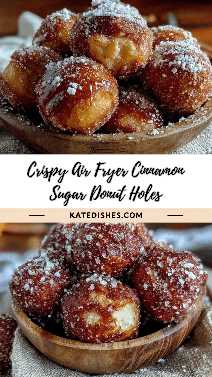 crispy air fryer cinnamon sugar donut holes recipe