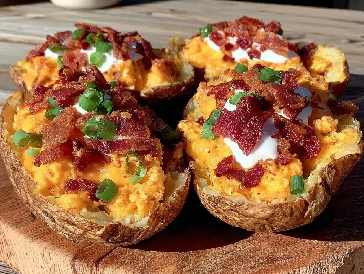 crispy air fryer loaded potato skins preparation steps