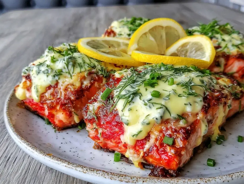 crispy air fryer salmon - featured image