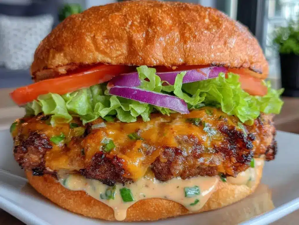 crispy air fryer smash burgers - featured image
