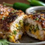 crispy air fryer stuffed jalapeño cheddar chicken breasts - featured image